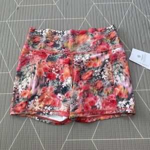 NEW Athleta Salutation Stash‎ Pocket II 5" Short Size XL Watercolor Floral